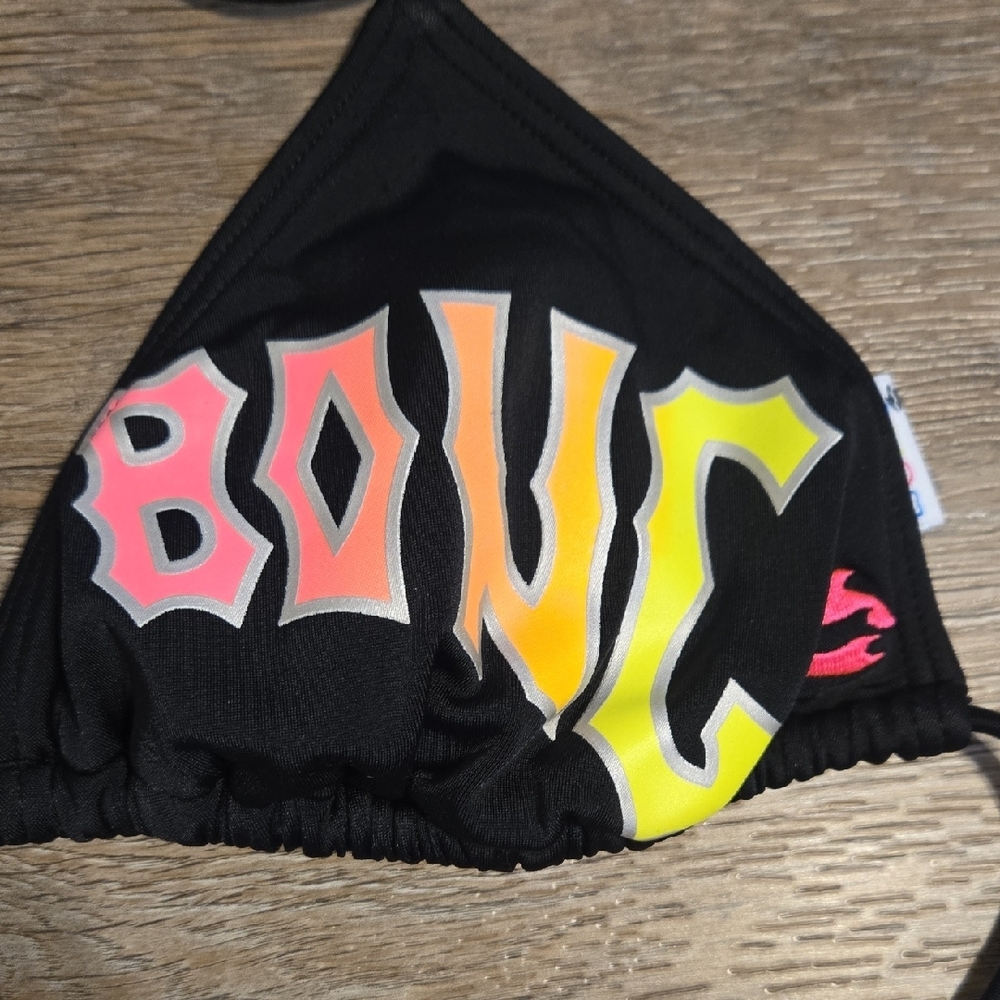 Billabong Bikini Set Black Bikini with Multicolor Lettering - Picture 4 of 12